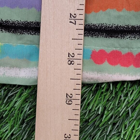 DOCKERS Colorful Stripes Button Shirt Large 24x29 Baggy - Picture 5 of 12